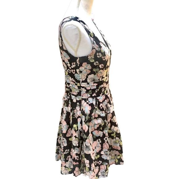 AMERICAN RAG ZIP FRONT FLORAL PRINTED FLOWY COTTON FIT & FLARE M - Picture 6 of 12
